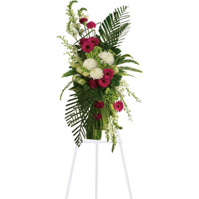 Gerberas and Palms Spray