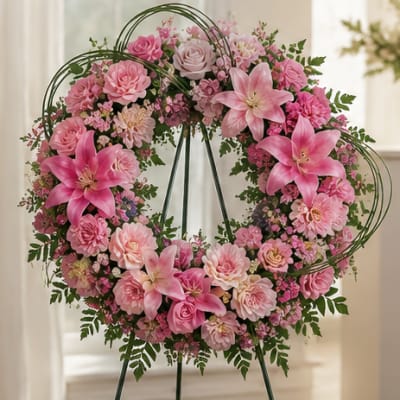 Our Hearts Will Go On Sympathy Wreath
