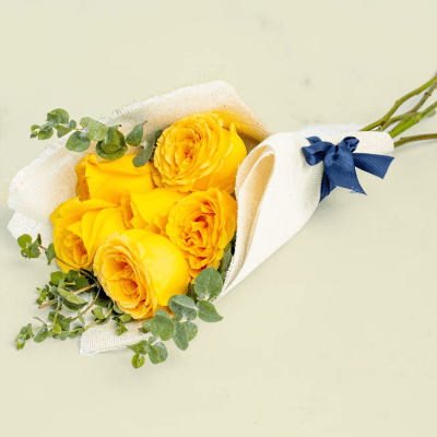 6 Rosas Amarillas (Foto de Referencia Al Estilo)