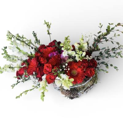 Crimson Bloom Nest