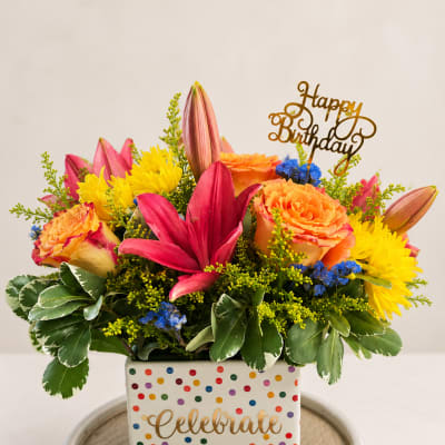 Birthday celebration garden