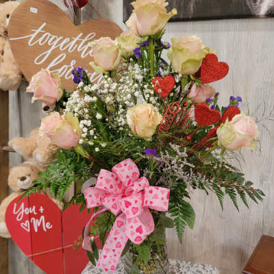 Dozen Pink Roses