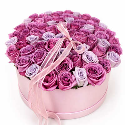 Blush & Lavender 70 Rose Luxury Box
