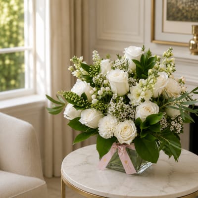 Thinking of You Bouquet - White Roses