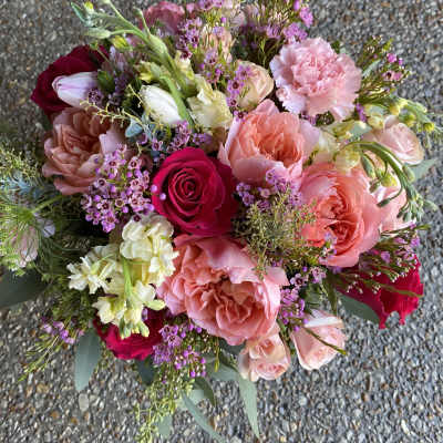 Sophia's Pink Lace Bouquet