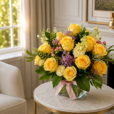Thinking of You Bouquet - Yellow Roses