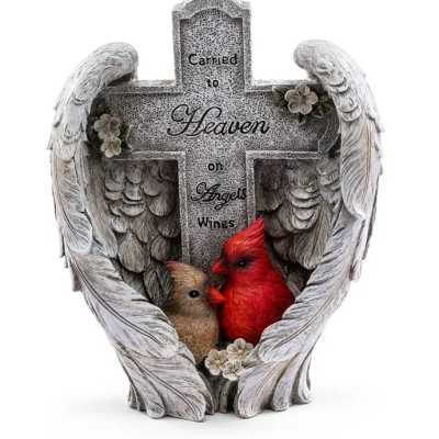 Cross in Wings w/ Cardinals