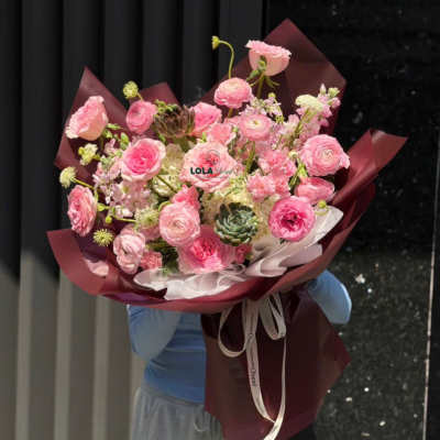 Pink Rose Bouquet