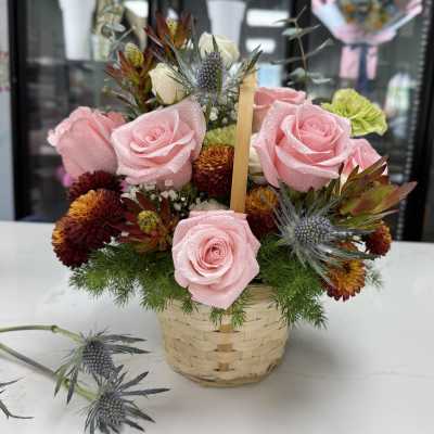 Basket Bouquet Set