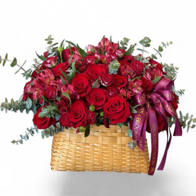 Crimson Garden Basket