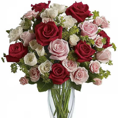 Cupid's Creation with Red Roses by Teleflora