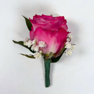Deep Purple Rose Boutonniere