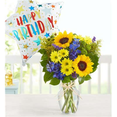 Fields Of Europe® Summer With Jumbo Birthday Balloon
