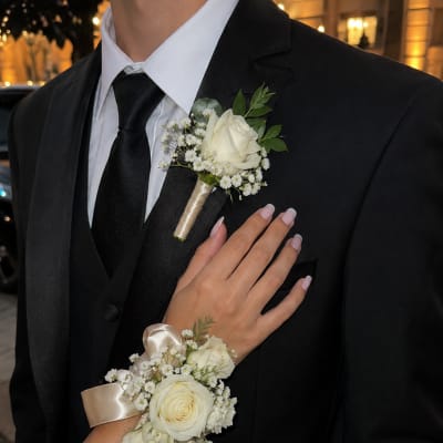 White Pearl Prom Set