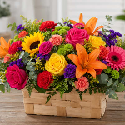 The Flower Basket By Petal Perfection