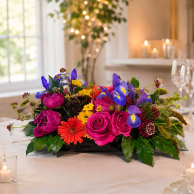 Punch of Color centerpiece