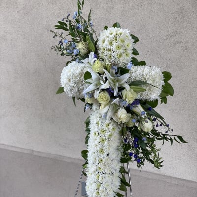 Soft blue cross