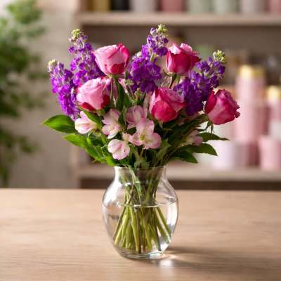 Purple Pink love Bouquet