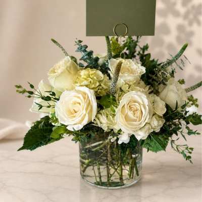 White Garden Centerpiece