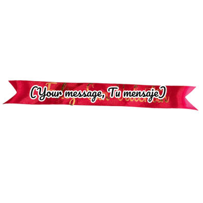 Personalized message ribbon