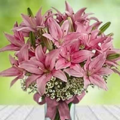Pink Lily Vase