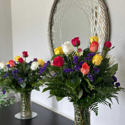 Multicolor roses