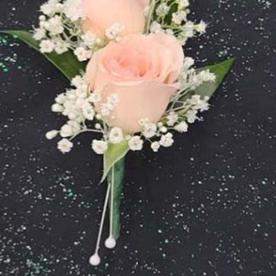 Two rose Boutonniere