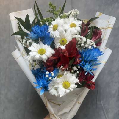 Patriot blooms bouquet
