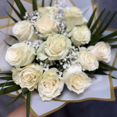 White Roses Bouquet