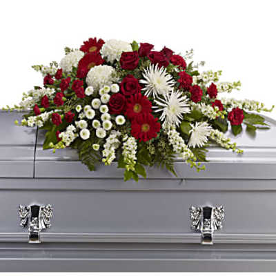 Strength and Wisdom Casket Spray