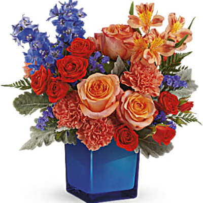 Teleflora's Blue Daydream Bouquet