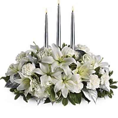 Silver Elegance Centerpiece