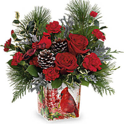 Teleflora's Cardinal Cheer Bouquet
