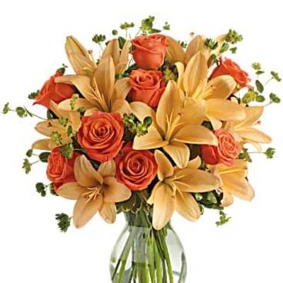 Fiery Lily and Rose