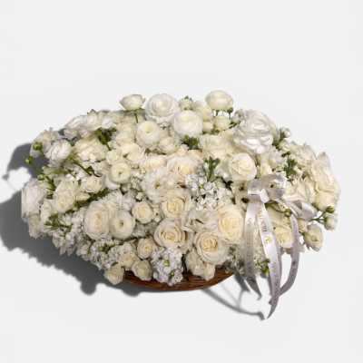 White Whisper Basket
