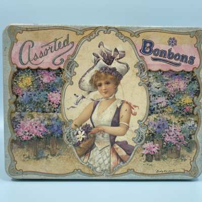 Antique Chocolates tin