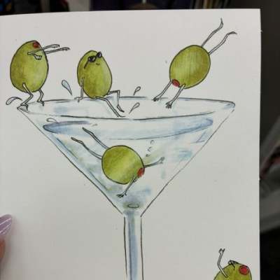 Festive Martini Card
