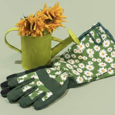 garden gift set w/mini bunch of sunflowers (*not shown)
