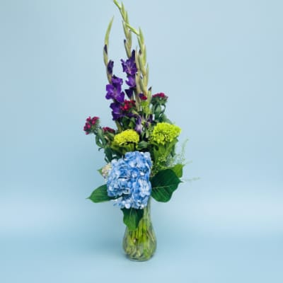Gladiolas-Hydrangea Bouquet