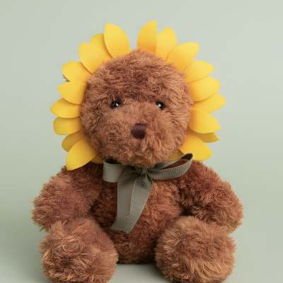 Sunflower Bear (*can add with any vase or gifting)