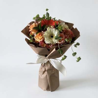 Sunset Artisan Hand-Tied Bouquet