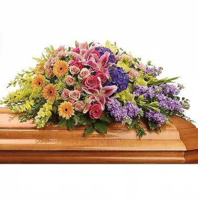 Garden of Sweet Memories Casket Spray