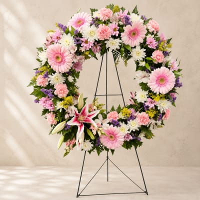 Nanshe's Gentle Remembrance – Luxury Standing Sympathy Wreath