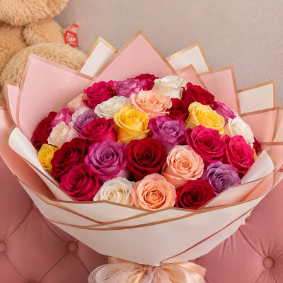 100 Wrap of roses