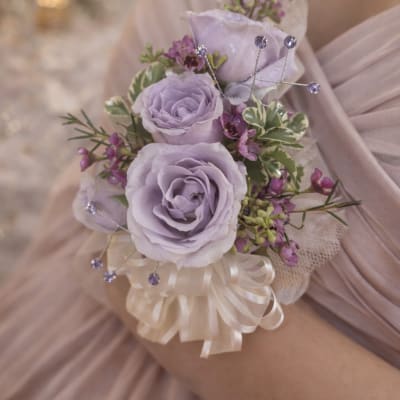 Lavender Skies Wrist Corsage