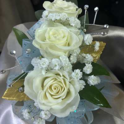 Golden Sky Wrist Corsage