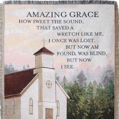 Amazing Grace Tapestry Throw
