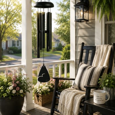 Black Fleck 30" Windchime 60355