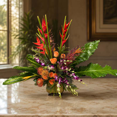Tropical Sunshine by Master Designer Bryan Miller Jones and Petal Perfection