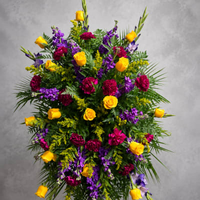 Purple and Yellow easel